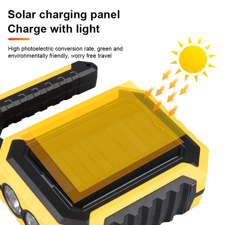 200lm Solar Rechargeable Portable Search Light 